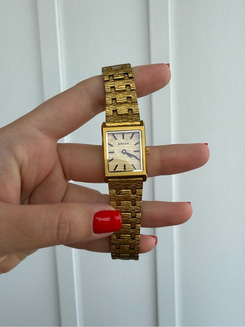 NEW BREDA 'Virgil Revival' Gold Stainless Steel Bracelet Watch, 20mm
